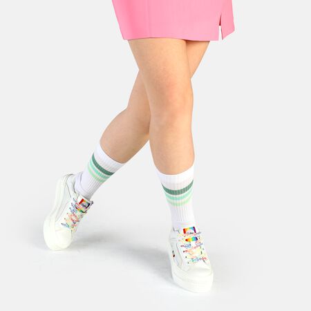 Paired Laceup LO Sneaker Low vegan, white/rainbow  