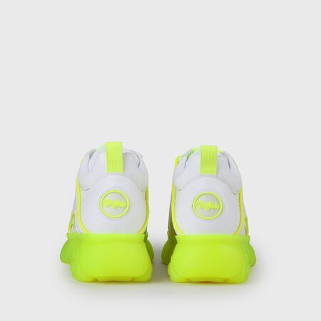 CLD Corin sneakers vegan, blanc/jaune fluo