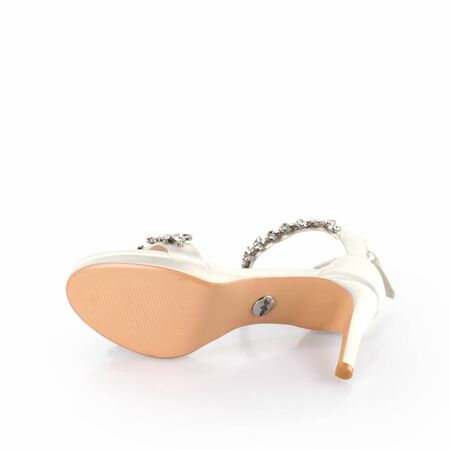 Pia Ankle-Strap Sandal, ivory