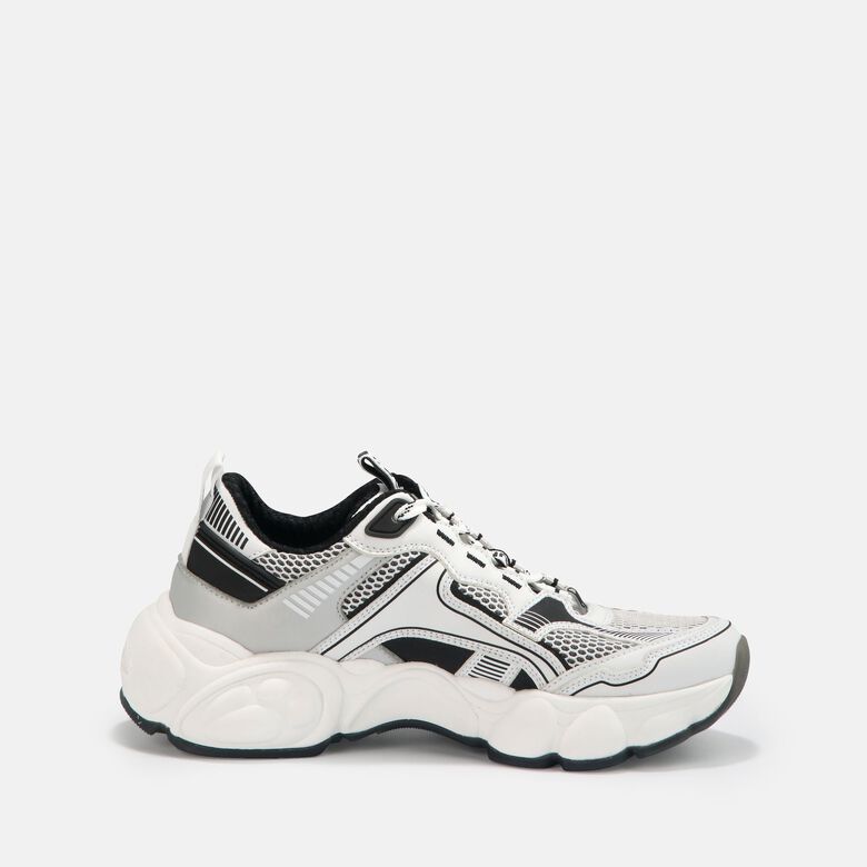 Cld Run Jog Sneaker Low vegan, schwarz und weiß