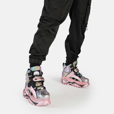 Classic Sneaker High vegan, pink glitter  