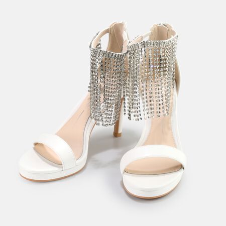 Thalia sandal, white
