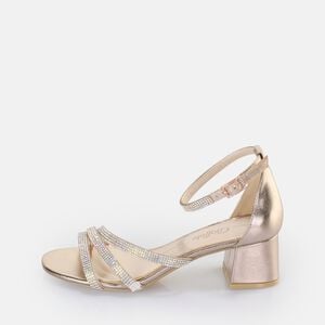 Lilly Glam heeled sandal vegan, rose gold  