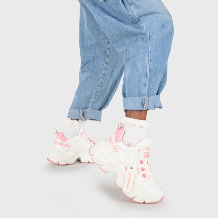 BUFFALO x LEOOBALYS Binary Sneaker, weiß/pink
