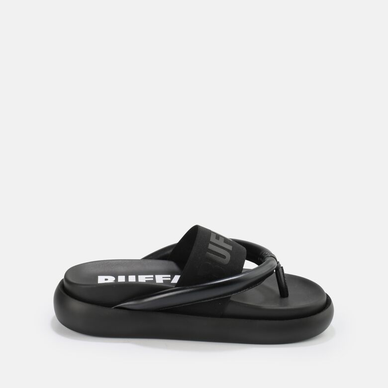 Rey Flip sandales à plateforme véganes, noir