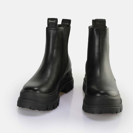Aspha Chelsea Mid Ankle-Boot vegan, schwarz   