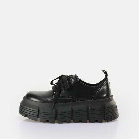 Ava Laceup LO Chaussures basses vegan, noir  