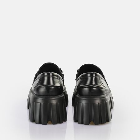 Lion Loafer Chaussures basses vegan, noir  