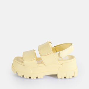 Aspha SND Platform Sandals vegan, croc-effect vanilla   