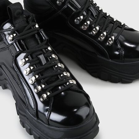 Fina Lace-Up-Shoe aus Kunstleder schwarz