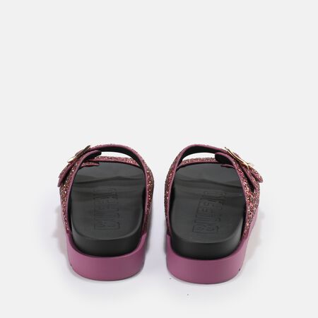 Eve Glam sandales à plateforme véganes, noir/rose