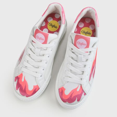 Paired Flames Sneaker vegan, white