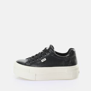 Paired Laceup LO Sneaker Low vegan, black/off-white  