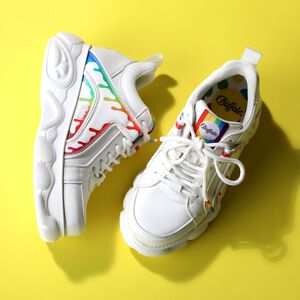 CLD Corin Sneaker Low vegan, weiß/rainbow  