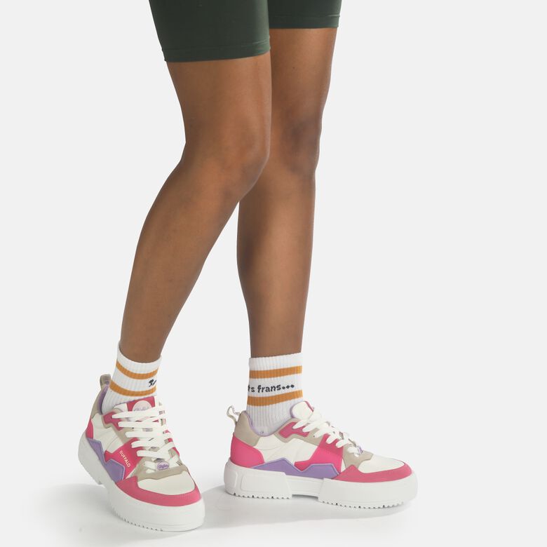 RSE V2 Sneaker Low vegan, weiß/lila/pink
