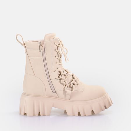 Lion MID Chain Ankle-Boot vegan, creme  