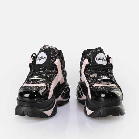 Classic Sneaker Low vegan, black pink lace  