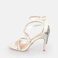 Claudia Ankle-Strap Sandal, ivory