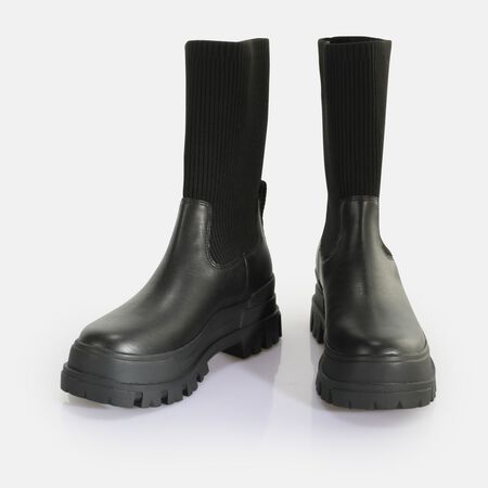 Aspha Sock Boot Short Bottes vegan, noir  