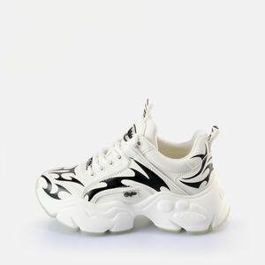 Binary Sneaker Low vegan, weiß/schwarz  