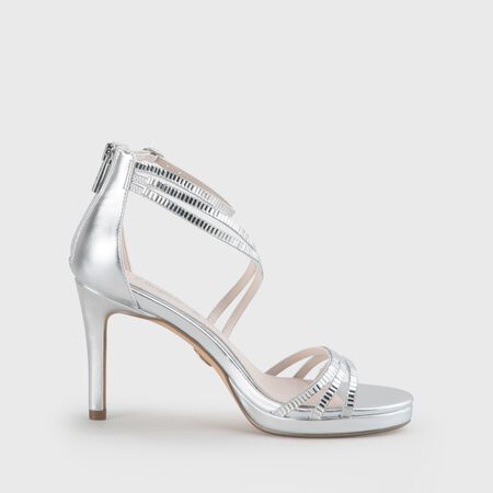 Rory high-heeled sandal vegan, silver