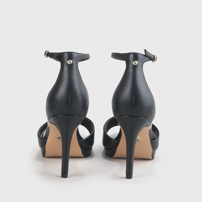 Ronja high-heeled sandal vegan, black