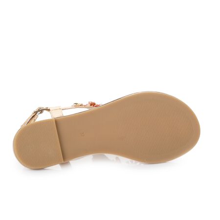 Zehentrenner-Sandale silber
