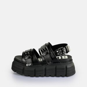 Ava Platform Sandals vegan, black   