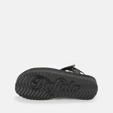 Sage Track sandales à plateforme véganes, noir/multicolore