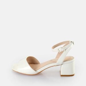 Lucy Neat Heeled Sandals, white  