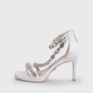 Anna Ankle-Strap Sandal, ivory