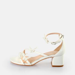 Lucy Butterfly Heeled Sandals, white  