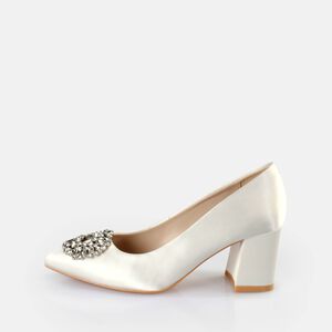 Robyn Glam Heeled Sandals, ivory  