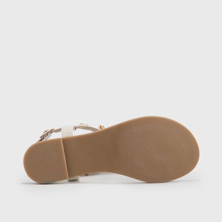 Sandales-tong argenté