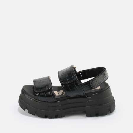 Aspha SND sandales plateforme véganes, noir