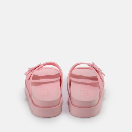 Eve Sol sandales à plateforme véganes, rose bonbon