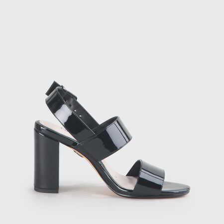 Romaine high-heeled sandal vegan, black