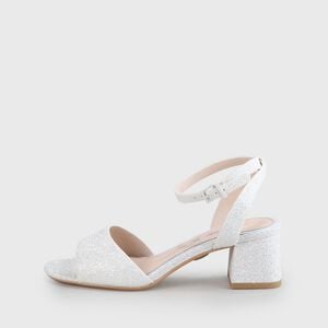 Belinda Ankle-Strap Sandal, white