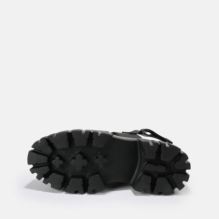 Lion Pierce sandales à plateforme véganes, noir
