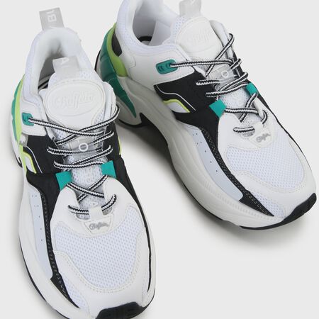 Crevis P1 Sneaker, schwarz/grün/gelb