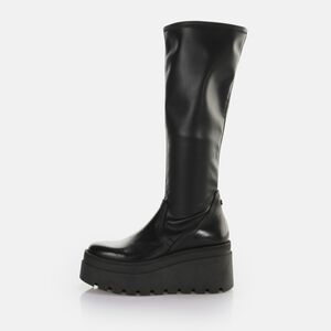 Lift overknee boot leather, black  