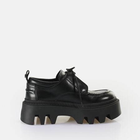 Flora Laceup LO Chaussures basses vegan, noir  