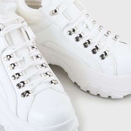 Chaussures lacet Fina similicuir blanc