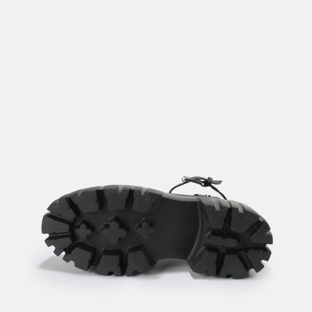 Lion Riv sandales à plateforme véganes, noir
