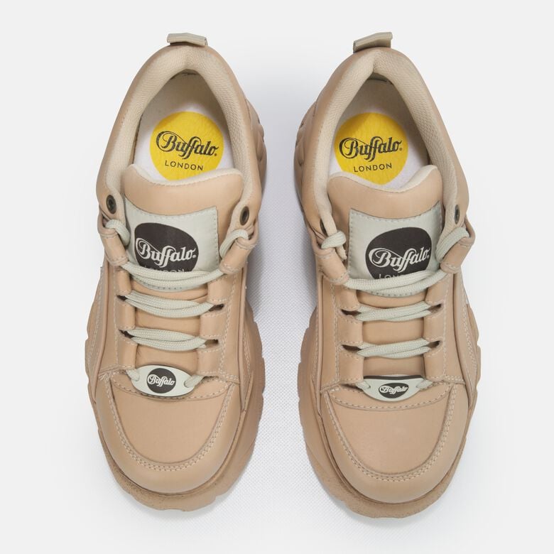 Classic Sneaker Low Nubuk-Kalbsleder, beige
