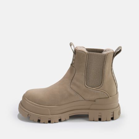 Aspha Chelsea vegan ankle boots, taupe