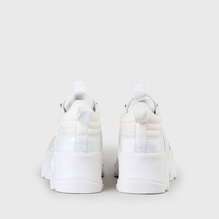 Fina Lace-Up-Shoe aus Kunstleder weiß