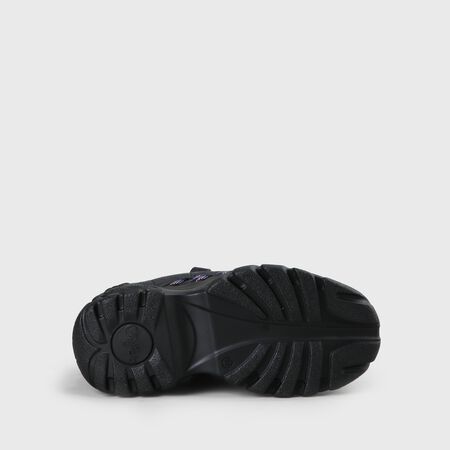 Classic Plateau-Sneaker aus Leder schwarz