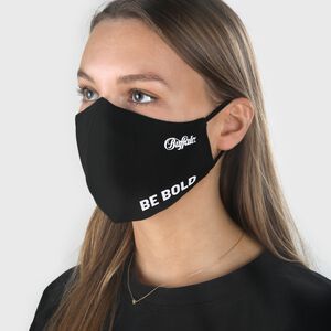 Masque imprimé tendance, noir