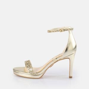 Monroe 2 heeled sandal vegan, gold